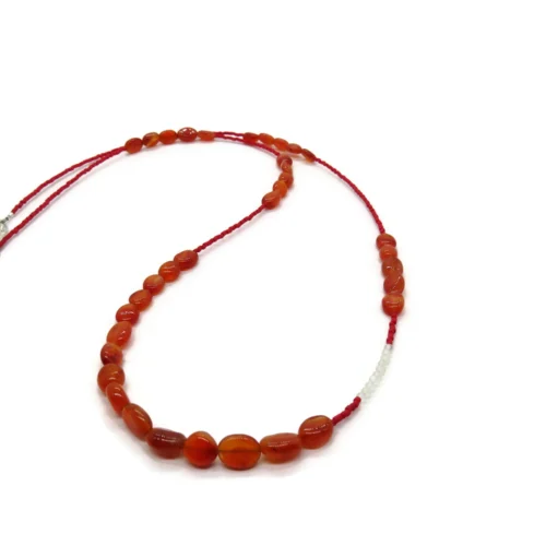 Carnelian Beaded Necklace