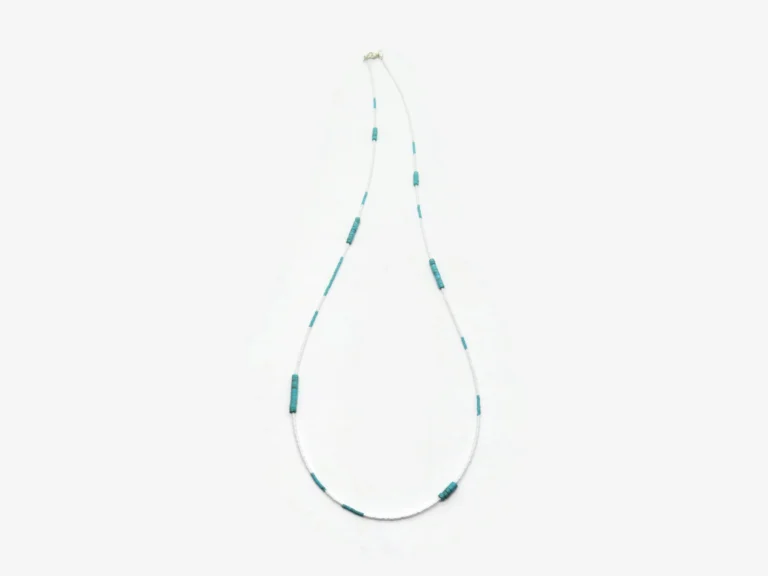 Long Turquoise and Miyuki Necklace