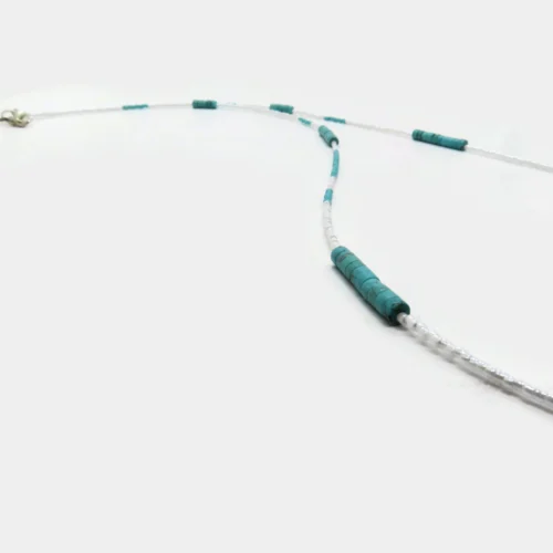 Long Turquoise and Miyuki Necklace