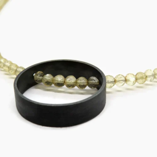 Citrine and Oxidized Silver Necklace