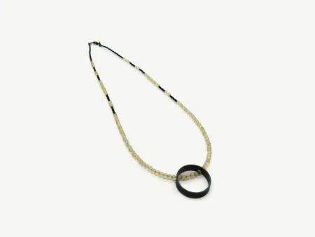 Citrine and Oxidized Silver Necklace