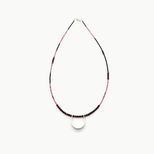 Garnet and Silver Necklace