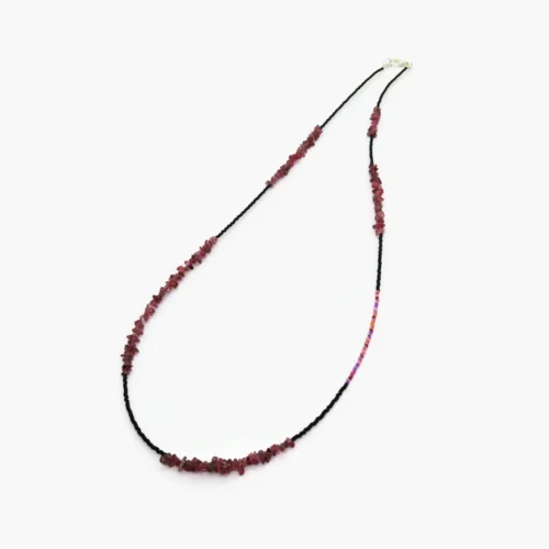 Pink Tourmaline and Miyuki Necklace