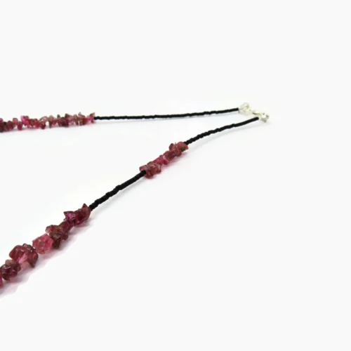 Pink Tourmaline and Miyuki Necklace
