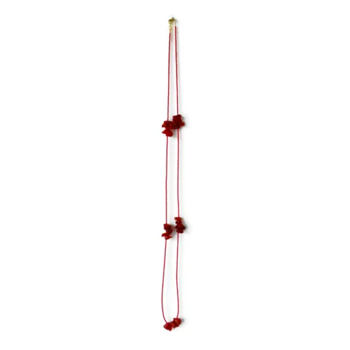 Long Raw Carnelian Necklace