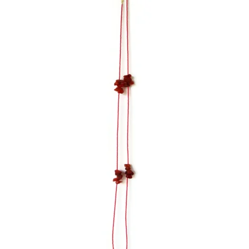 Long Raw Carnelian Necklace
