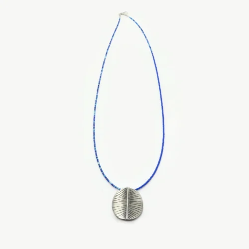 Silver Pendant Miyuki Necklace