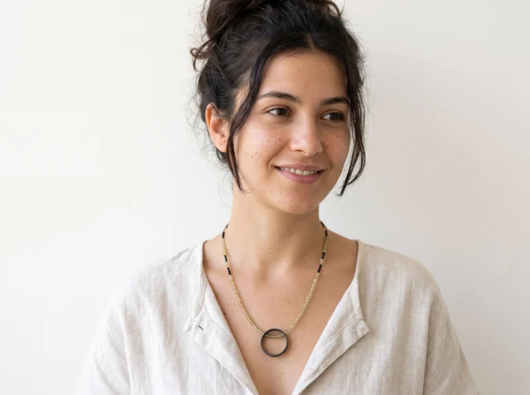Citrine and Oxidized Silver Necklace