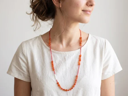 Carnelian Beaded Necklace