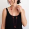 Long Raw Carnelian Necklace
