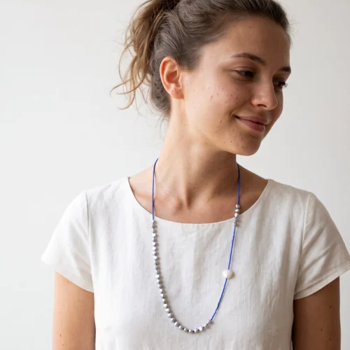 Asymmetrical Freshwater Pearl Necklace