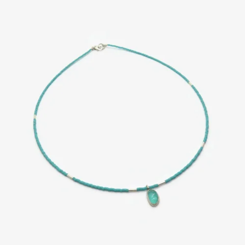 Amazonite Miyuki Choker Necklace
