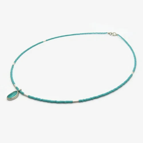 Amazonite Miyuki Choker Necklace