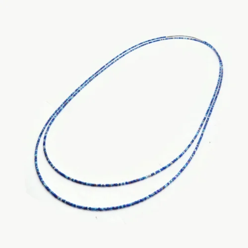 Double Layer Blue Miyuki Necklace