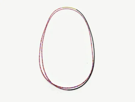 Double Layer Pink & Black Miyuki Necklace