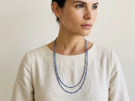Double Layer Blue Miyuki Necklace