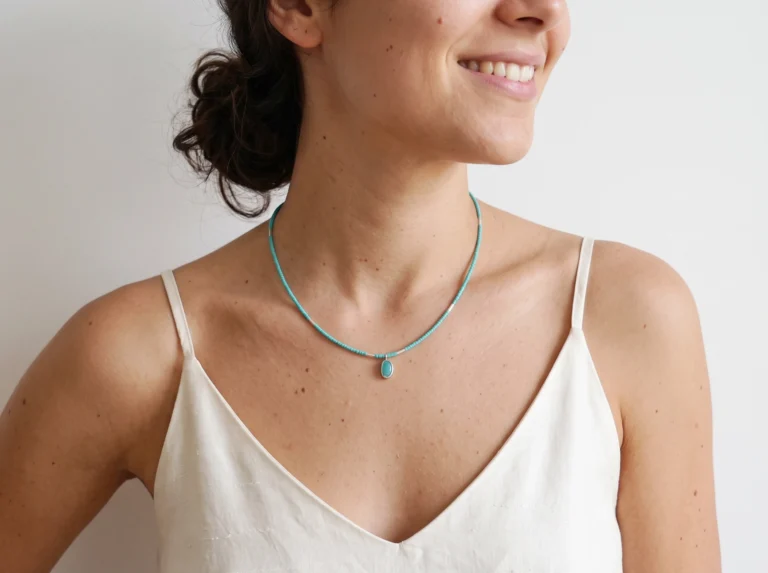 Amazonite Miyuki Choker Necklace